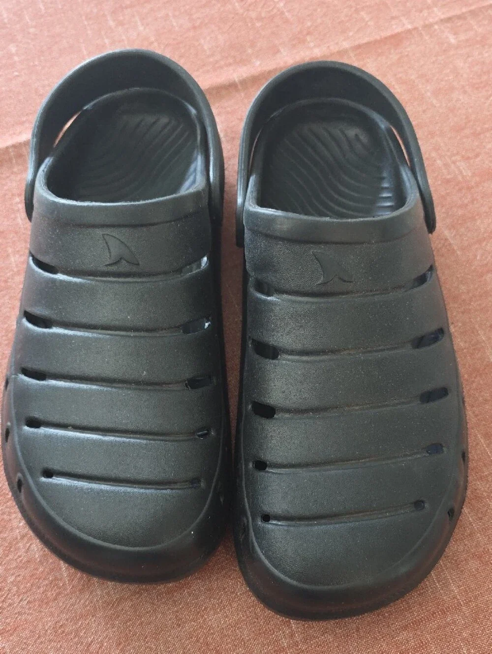 Men's Black Lightweight Slip-On Clogs with Adjustable Heel Strap